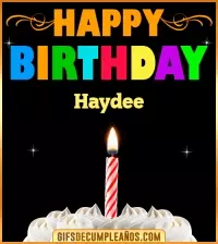 GiF Happy Birthday Haydee